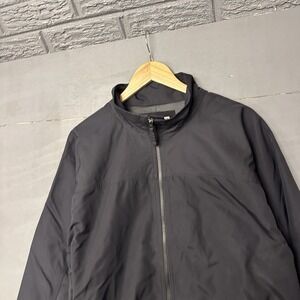 Duluth Trading Co Jacket Mens XL Black Fleece Lined Full Zip Outdoor Winter